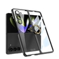 thumbnail image 1 of ELEHOLD Full Body Clear Case for Samsung Galaxy Z Fold5,with Built-in Screen Protector Metal Ring Holder Transparent Crystal Clear Shockproof Protective Case for Samsung Z Fold 5 2023,Black, 1 of 8