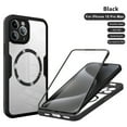 thumbnail image 1 of ELEHOLD Full Body Clear Case for iPhone 11 Pro,Magsafe Case Slim Protective Shockproof Case Built in Screen Protector,Black, 1 of 9