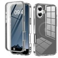 thumbnail image 1 of ELEHOLD Full Body Magnetic Case for iPhone 16,Built-in Front Screen Protector 360 Protection Compatible with Mag Safe Transparent Clear Shockproof Cover for iPhone 16,Gray, 1 of 6
