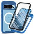 thumbnail image 1 of ELEHOLD Full Body Protection Case for Google Pixel 8 Pro,Shockproof TPU + PC Case Compatible with Mag Safe Built-in Screen Protector Cover for Google Pixel 8 Pro,Darkblue, 1 of 5