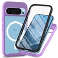 thumbnail image 1 of ELEHOLD Full Body Protection Case for Google Pixel 8 Pro,Shockproof TPU + PC Case Compatible with Mag Safe Built-in Screen Protector Cover for Google Pixel 8 Pro,Purple, 1 of 5