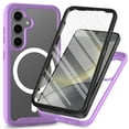 thumbnail image 1 of ELEHOLD Full Body Protective Case For Samsung Galaxy S25+ Magnetic Shockproof Cover, [Non-Slip], [MagSafe Compatible], [With Built-in Screen Protector], Purple, 1 of 5