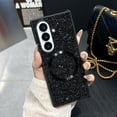 thumbnail image 1 of ELEHOLD Glitter Case Cover for Samsung Galaxy Z Fold 6, Wireless Charging Support Anti-Scratch Non-Slip Sparkle Shockproof Protective Shell for Women Girls for Samsung Galaxy Z Fold 6,Black, 1 of 3