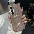 thumbnail image 1 of ELEHOLD Glitter Case Cover for Samsung Galaxy Z Fold 6, Wireless Charging Support Anti-Scratch Non-Slip Sparkle Shockproof Protective Shell for Women Girls for Samsung Galaxy Z Fold 6,Gold, 1 of 3