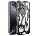 thumbnail image 1 of ELEHOLD Glitter Diamond For iPhone 14 Plus , Women Girls Bling Electroplated Bumper Heat Dissipation Design Shockproof Full Body Protection Phone Case Cover ,Black, 1 of 8