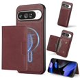 thumbnail image 1 of ELEHOLD For Google Pixel 10 Pro XL Case, PU Leather 2-in-1 Magnetic Detachable Leather Credit Card Slot Shockproof Wallet Case Cover For Google Pixel 10 Pro XL ,Winered, 1 of 8