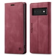 thumbnail image 1 of ELEHOLD for Google Pixel 6 Pro 2022 Wallet Case, Slim Luxury PU Leather Flip Cover RFID Blocking Card Slots Magnetic Closure Anti-Scratch Shockproof Case for Google Pixel 6 Pro 6.7 inch,Red, 1 of 10