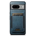thumbnail image 1 of ELEHOLD for Google Pixel 6 Pro  Case, Compatible with Mag Safe Accessory, 2 in 1 Detachable Magnetic Card Holder Faux Leather Men Women Kickstand Wallet Case for Google Pixel 6 Pro  ,Blue, 1 of 1