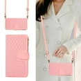 thumbnail image 1 of ELEHOLD for Google Pixel 6A Wallet Case, Shockproof 9 Card Slots Detachable Adjustable Crossbody Necklace Lanyard Shoulder Strap Zipper Magnetic Leather Case, Pink, 1 of 8