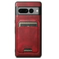 thumbnail image 1 of ELEHOLD for Google Pixel 7 Pro Leather Case Premium Leather Material with Magnetic Detachable Card Holder Compatible with MagSafe Charging Shockproof Slim Case&nbsp;for Google Pixel 7 Pro,red, 1 of 6