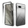 thumbnail image 1 of ELEHOLD for Google Pixel 7a Clear Case,Gradient Clear Shockproof Flexible Bumper Transparent Non-Yellowing Slim Lightweight 2 in 1 Protective Case for Google Pixel 7A,Black, 1 of 6