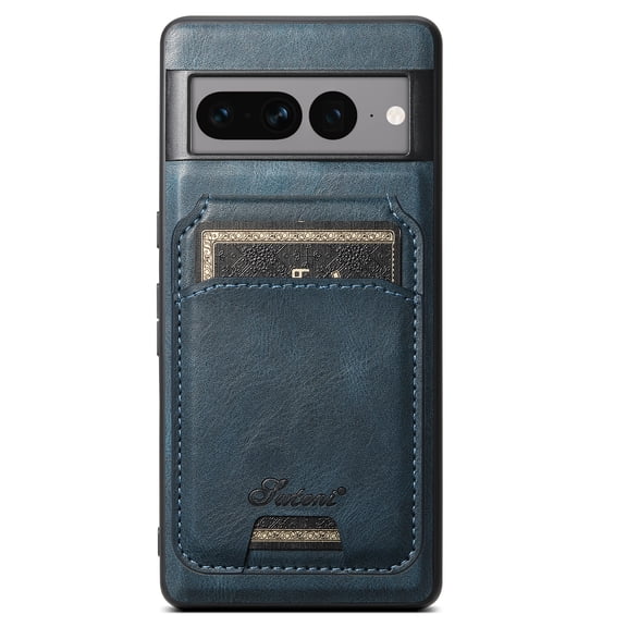 ELEHOLD for Google Pixel 8 Pro Leather Case Premium Leather Material with Magnetic Detachable Card Holder Compatible with MagSafe Charging Shockproof Slim Case&nbsp;for Google Pixel 8 Pro,blue