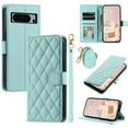 thumbnail image 1 of ELEHOLD for Google Pixel 8 Pro Wallet Crossbody Case PU Leather Cover with Card Slots Magnetic Clasp Kickstand Detachable Wriststrap Shoulder Strap Flip Shockpoof Cover,mint, 1 of 8