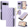 thumbnail image 1 of ELEHOLD for Google Pixel 8 Wallet Crossbody Case PU Leather Cover with Card Slots Magnetic Clasp Kickstand Detachable Wriststrap Shoulder Strap Flip Shockpoof Cover,purple, 1 of 8
