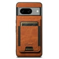 thumbnail image 1 of ELEHOLD for Google Pixel 8A Case, Compatible with Mag Safe Accessory, 2 in 1 Detachable Magnetic Card Holder Faux Lychee Pattern Leather Kickstand Wallet Case for Google Pixel 8A,Khaki, 1 of 8