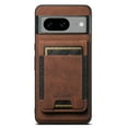 thumbnail image 1 of ELEHOLD for Google Pixel 9/9 Pro Case, Compatible with Mag Safe Accessory, 2 in 1 Detachable Magnetic Card Holder Faux Lychee Pattern Leather Kickstand Wallet Case for Google Pixel 9/9 Pro,Brown, 1 of 6