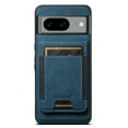 thumbnail image 1 of ELEHOLD for Google Pixel 9/9 Pro Case, Compatible with Mag Safe Accessory, 2 in 1 Detachable Magnetic Card Holder Faux Lychee Pattern Leather Kickstand Wallet Case for Google Pixel 9/9 Pro,Blue, 1 of 5