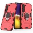 thumbnail image 1 of ELEHOLD Heavy Duty Case for Samsung Galaxy S23,Armor Rugged Protective Magnetic Metal Ring Holder Kickstand Function Shockproof Anti-Scratch Non-Slip Slim Case,Red, 1 of 6