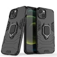 thumbnail image 1 of ELEHOLD Heavy Duty Case for iPhone 15 Plus,Armor Rugged Protective Magnetic Metal Ring Holder Kickstand Function Shockproof Anti-Scratch Non-Slip Slim Case for iPhone 15 Plus, Black, 1 of 11