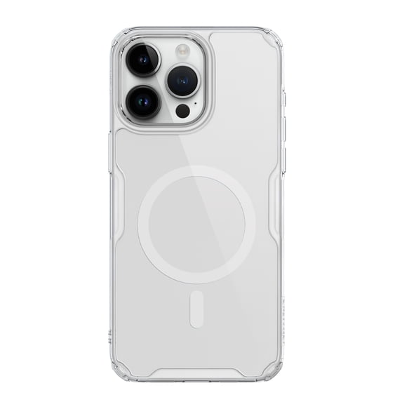 ELEHOLD Heavy Duty Clear Case for iPhone 15 Plus Crystal Transparent Clear Hard PC Back TPU Bumper Slim Thin Compatible with Mag Safe Shockproof Scratch Resistant Case for iPhone 15 Plus,White