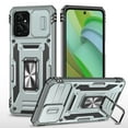 thumbnail image 1 of ELEHOLD Heavy Duty Rugged Case for Motorola Moto G Power 5G (2023) Full Body Protection with Camera Lens Cover Magnetic Metal Ring Holder Kickstand Anti-Scratch Shockproof Case,Gray, 1 of 7