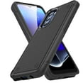 thumbnail image 1 of ELEHOLD Heavy Duty Rugged Case for Motorola Moto G Stylus 5G(2022),Hybrid PC +TPU Full Body Protective Shockproof Anti-Scratch Non-Slip Case for Moto G Stylus 5G(2022),Black, 1 of 8