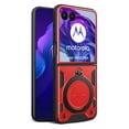 thumbnail image 1 of ELEHOLD Heavy Duty Rugged Case for Motorola Razr+ 2025 /Motorola Razr+ 2024,Sliding Lens Cover Foldable Kickstand Bracket Strong Magnetic Force Shockproof Hybrid Case,Red, 1 of 7