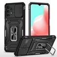 thumbnail image 1 of ELEHOLD Heavy Duty Rugged Case for Samsung Galaxy A13 5G Full Body Protection with Camera Lens Cover Magnetic Metal Ring Holder Kickstand Anti-Scratch Shockproof Case,Black, 1 of 7