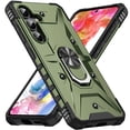 thumbnail image 1 of ELEHOLD Heavy Duty Rugged Case for Samsung Galaxy A16 5G,360° Rotation Ring Holder Kickstand Function Anti-Slip Work with Magnetic Car Mount Shockproof Protective Case,Armygreen, 1 of 8