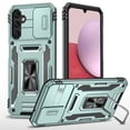 thumbnail image 1 of ELEHOLD Heavy Duty Rugged Case for Samsung Galaxy A54 5G Full Body Protection with Camera Lens Protector Magnetic Metal Ring Holder Kickstand Anti-Scratch Shockproof Case for Samsung A54 5G,Darkgreen, 1 of 7