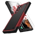 thumbnail image 1 of ELEHOLD Heavy Duty Rugged Case for Samsung Galaxy S24 Plus,Hybrid Hard PC +TPU Full Protective Shockproof Anti-Scratch Case with 2 Pack Tempered Glass Screen Protector for Samsung S24 Plus, red, 1 of 8