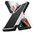 thumbnail image 1 of ELEHOLD Heavy Duty Rugged Case for Samsung Galaxy S24 Plus,Hybrid Hard PC +TPU Full Protective Shockproof Anti-Scratch Case with 2 Pack Tempered Glass Screen Protector for Samsung S24 Plus,white, 1 of 8