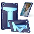 thumbnail image 1 of ELEHOLD Heavy Duty Rugged Case for Samsung Galaxy Tab A9 Plus 11 Inch (SM-X210/X215/X216/X218), Built-in Hidden Kickstand Shockproof Silicone Case Hybrid PC Cover for Galaxy Tab A9+,Navy Blue, 1 of 5