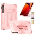 thumbnail image 1 of ELEHOLD Heavy Duty Rugged Case for Samsung Galaxy Tab S9+ /S9 FE+ 2023, Built-in Hidden Kickstand Pencil Holder Shockproof Anti-Scratch Hybrid Case for Samsung Tab S9 Plus /S9 FE Plus,Rosegold, 1 of 5
