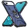 thumbnail image 1 of ELEHOLD Heavy Duty Rugged Case for iPhone Air,360° Ring Holder Kickstand Anti-Slip Work with Magnetic Car Mount Shockproof Protective Case,Deep Blue, 1 of 8