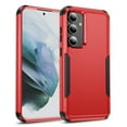 thumbnail image 1 of ELEHOLD Hybrid Case for Samsung Galaxy S24 6.2" Rugged Shockproof Anti-Scratch Anti-Fingerprint Protective Hard PC Cover Support Wireless Charging for Samsung Galaxy S24 - Red+Black, 1 of 8