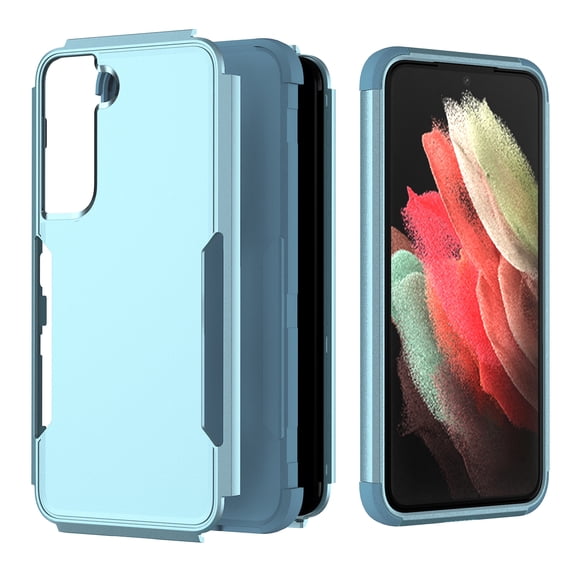 ELEHOLD Hybrid Case for Samsung Galaxy S23 6.1" Rugged Shockproof Anti-Scratch Anti-Fingerprint Protective Cover for Samsung S23 6.1 Inch,Green