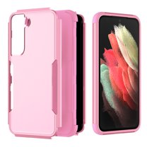 ELEHOLD Hybrid Case for Samsung Galaxy S23 Plus 6.6" Rugged Shockproof Anti-Scratch Anti-Fingerprint Protective Cover for Samsung S23 6.6 Inch,Pink