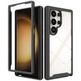 thumbnail image 1 of ELEHOLD Hybrid Clear Case for Samsung Galaxy S24 Ultra, Slim Thin Lightweight Anti-Yellowing Transparent Clear Shockproof Bumper Frame Protective Case for Samsung Galaxy S24 Ultra,Black, 1 of 5