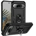 thumbnail image 1 of ELEHOLD Hybrid Rugged Case for Google Pixel 10 Pro XL Full Body Protection with Metal Magnetic 360° Rotating Ring Holder Kickstand Shockproof Heavy Duty Case For Google Pixel 10 Pro XL, Black, 1 of 6