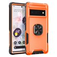 thumbnail image 1 of ELEHOLD Hybrid Rugged Case for Google Pixel 7 Pro with 360° Rotating Finger Ring Holder Kickstand Function Support Magnetic Car Mount Shockproof Protective Case,Orange, 1 of 8