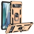 thumbnail image 1 of ELEHOLD Hybrid Rugged Case for Google Pixel 7A Full Body Protection with Metal Magnetic 360° Rotating Ring Holder Kickstand Shockproof Heavy Duty Case for Google Pixel 7a,Gold, 1 of 7
