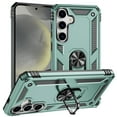 thumbnail image 1 of ELEHOLD Hybrid Rugged Case for Samsung Galaxy S25 Full Body Protection with Metal Magnetic 360° Rotating Ring Holder Kickstand Shockproof Heavy Duty Case for Samsung Galaxy S25,Darkgreen, 1 of 6