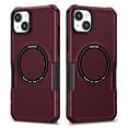 thumbnail image 1 of ELEHOLD Hybrid Rugged Case for iPhone 15 Heavy Duty Full Protection Compatible with MagSafe Anti-Scratch Shockproof Slim Magnetic Case for iPhone 15,Winered, 1 of 10