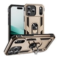 thumbnail image 1 of ELEHOLD Hybrid Rugged Case for iPhone 17 Pro Max Full Body Protection with Metal Magnetic 360° Rotating Ring Holder Kickstand Shockproof Heavy Duty Case for iPhone 17 Pro Max,Gold, 1 of 6