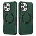 thumbnail image 1 of ELEHOLD Hybrid Rugged Magnetic Case for iPhone 11, Shockproof Anti-fall Dual-layer Protector Case,Non-Slip Rugged Magnetic Soft TPU Bumper Hard PC Back Cover Case, darkgreen, 1 of 8