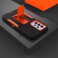 thumbnail image 1 of ELEHOLD Kickstand Rugged Case of Samsung Galaxy A53 5G 6.5 inch,Made of Hard PC Plastic + Flexible TPU,with Shockproof Dustproof Lens Protection Folding Hidden Form Bracket Case,Black/Orange, 1 of 7