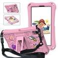 thumbnail image 1 of ELEHOLD Kids Case for Samsung Galaxy Tab A9 8.7(2023)/X110/X115 /Tab A7 Lite 8.7(2021)/ A 8.0 (2019) with Kickstand Soft EVA Rugged Shockproof Anti-Scratch Cover with Detachable Strap,Pink, 1 of 10
