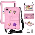 thumbnail image 1 of ELEHOLD Kids Case for Samsung Galaxy Tab A9 Plus 11 Inch (SM-X210/X215/X216/X218) DIY EVA Rugged Shockproof Kickstand Cover with Detachable Shoulder Strap,Pink, 1 of 8