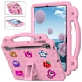 thumbnail image 1 of ELEHOLD Kids Case for Samsung Galaxy Tab S9 FE +/S9 Plus/S8 Plus/S7 FE/S7 Plus 12.4" Tablet Case, EVA Foam Cute Cartoon Case with Built-in Kickstand Portable Handle Shockproof Protective Case,Pink, 1 of 8